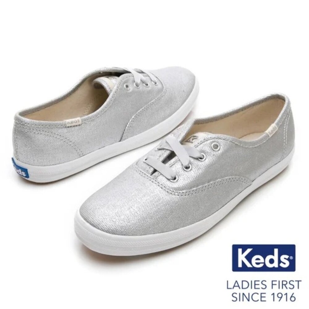 Keds Sneaker Shoes Silver Metallic